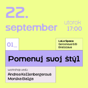 01_ Pomenuj svoj štýl